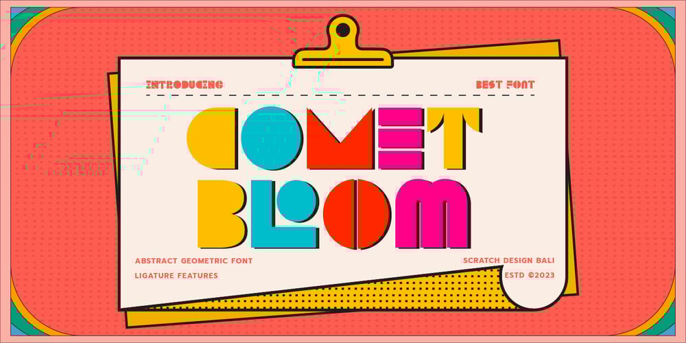 Comet Bloom font