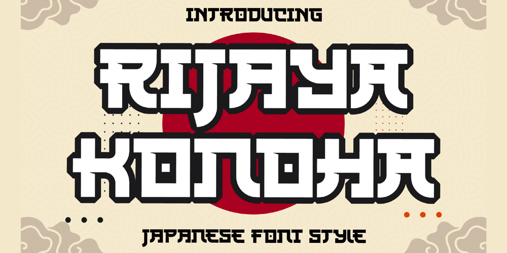 Rijaya Konoha font
