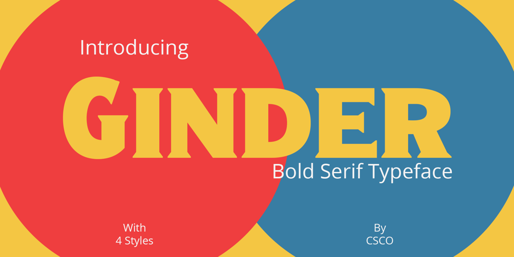 Ginder font