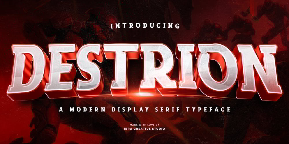 Destrion font