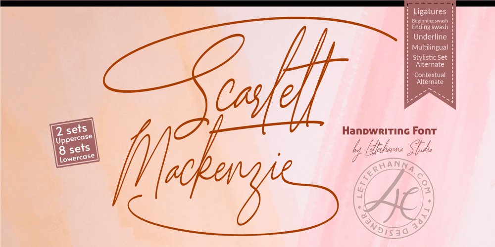 Scarlett Mackenzie font