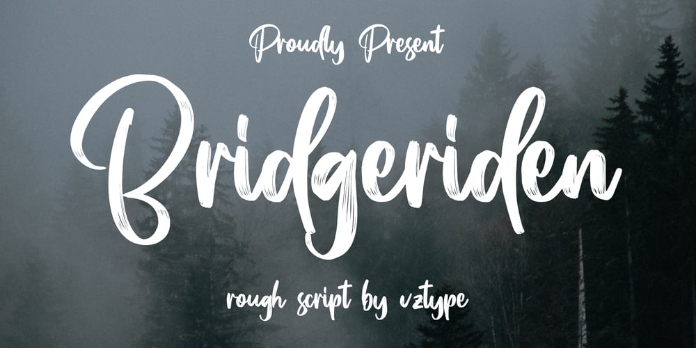 Bridgeriden font