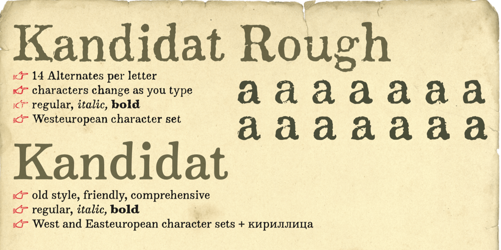 Kandidat font