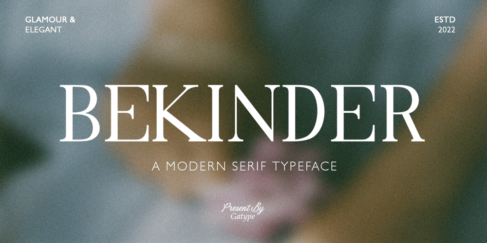 Bekinder font