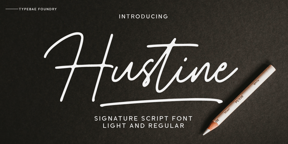 Hustine font