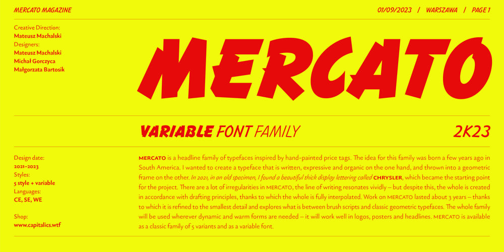 Mercato VF font