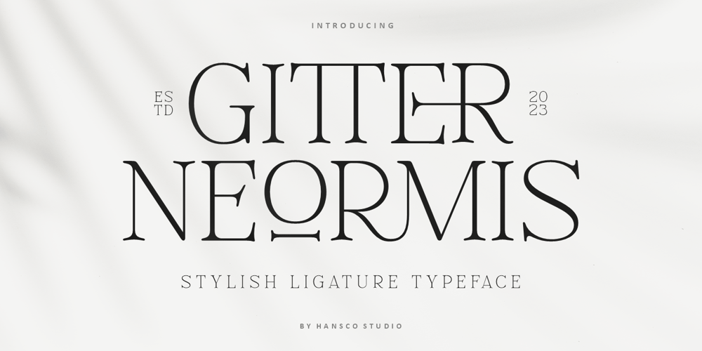 Gitter Neormis font