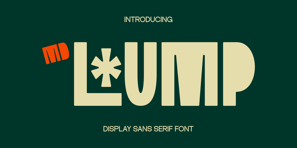 Md Lump font