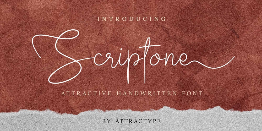 Scriptone font