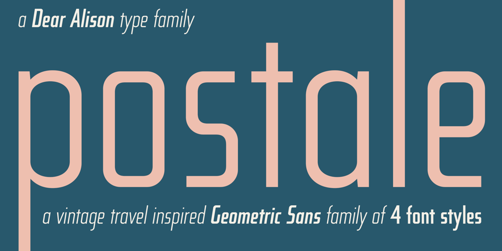 Postale font