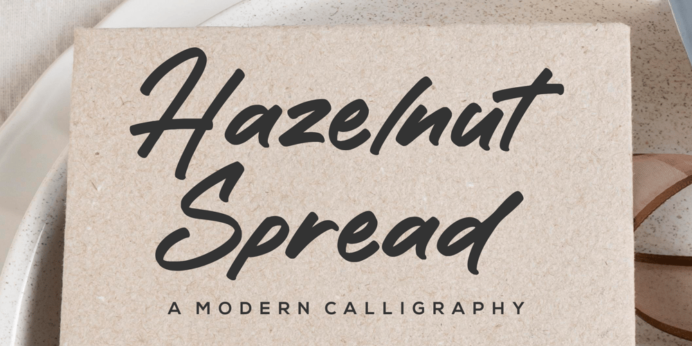 Hazelnut Spread font