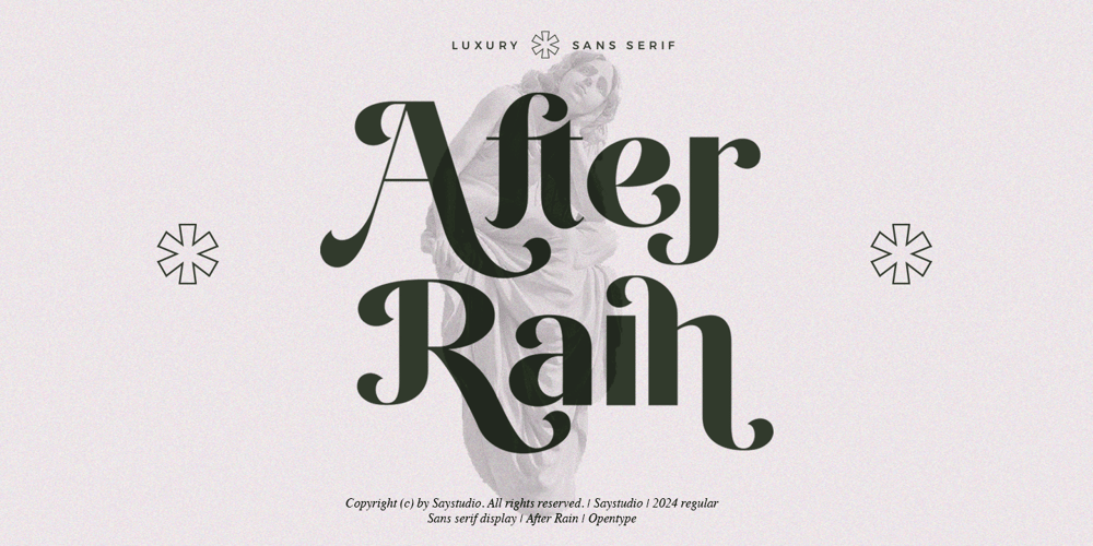 After Rain font