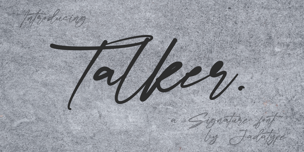 Talker font