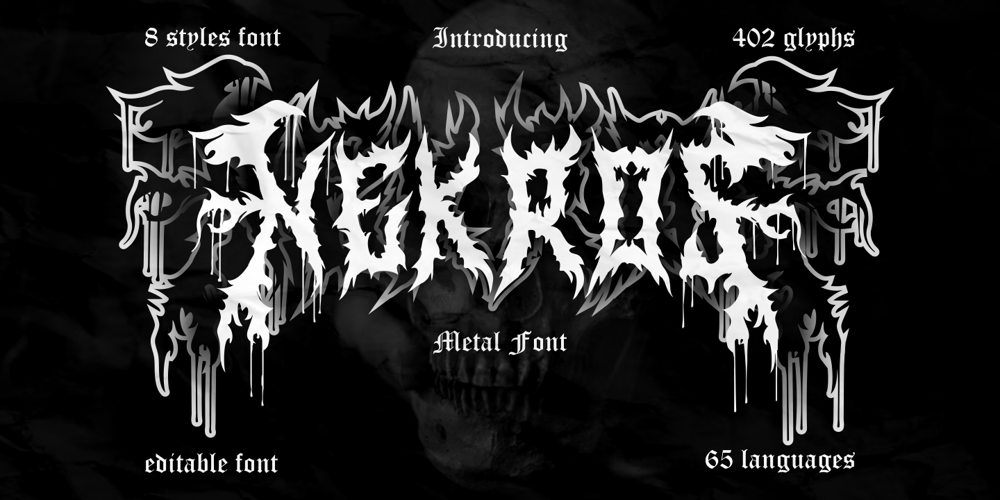 Nekros font