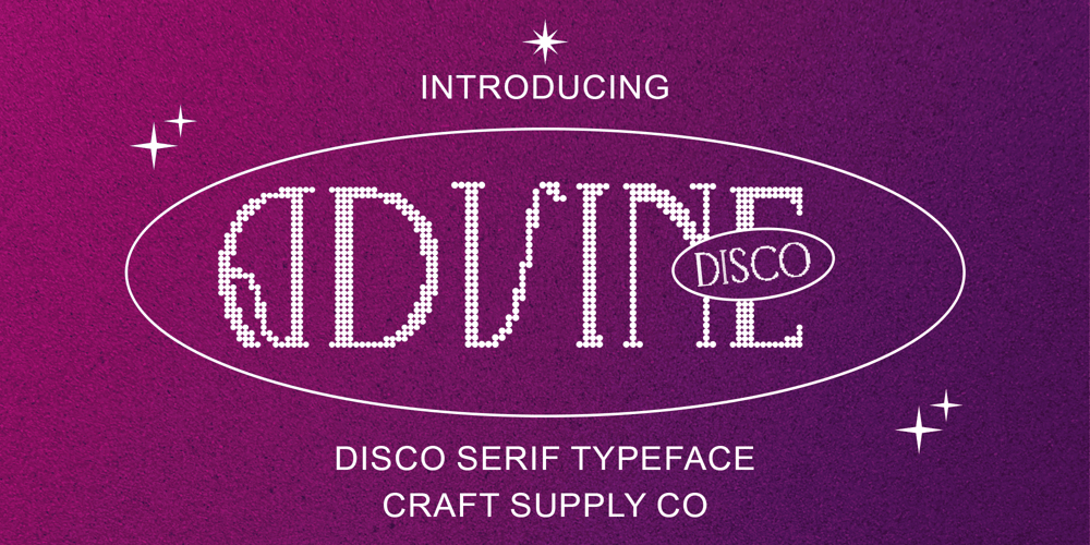 Advine Disco font