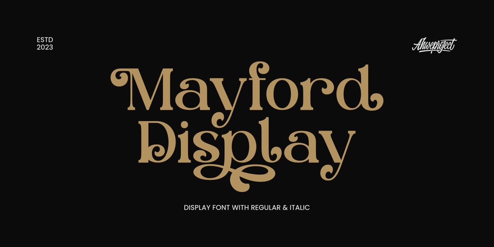 Mayford Display font
