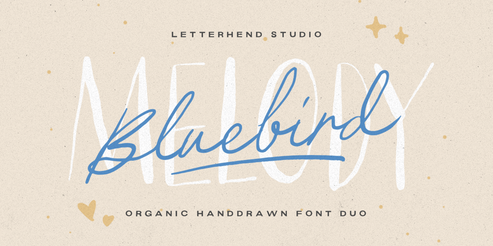 Bluebird Melody font