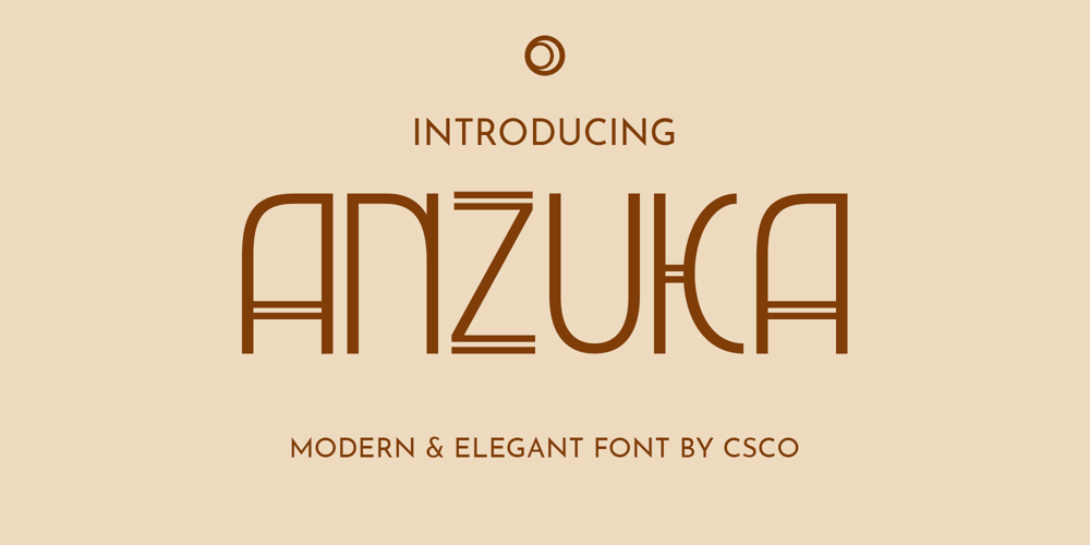 Anzuka font