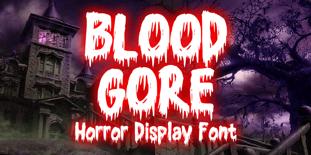 Blood Gore font