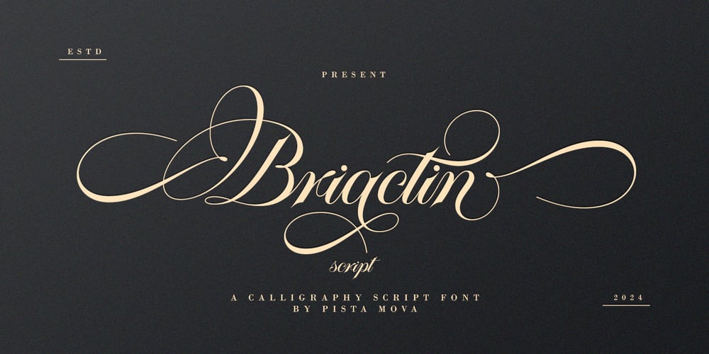 Briactin font