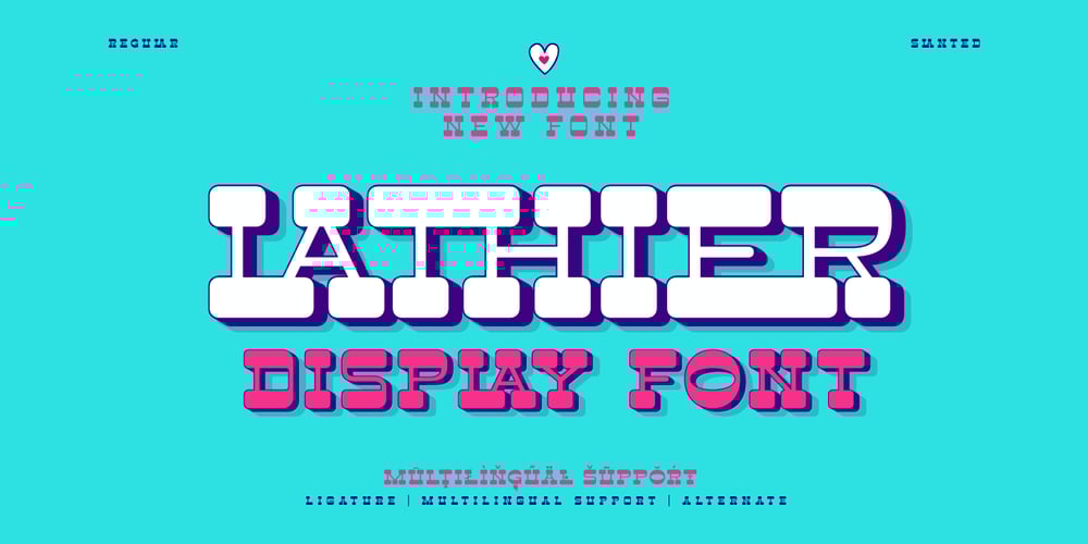Lathier font