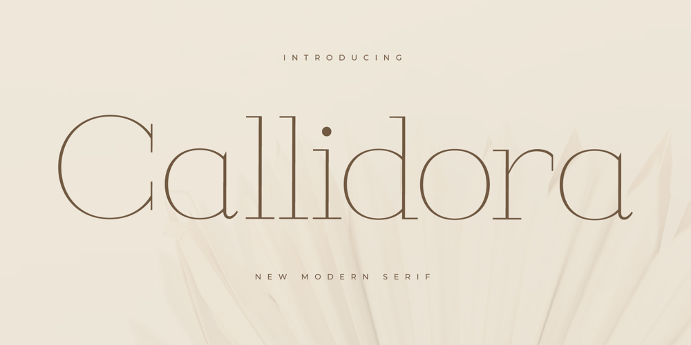 Callidora font