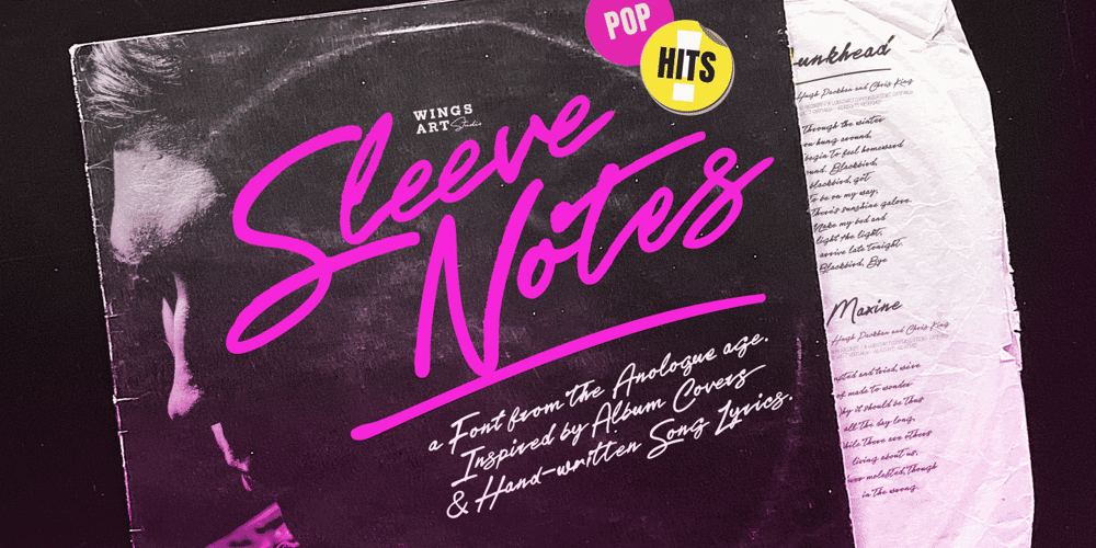 Sleeve Notes font
