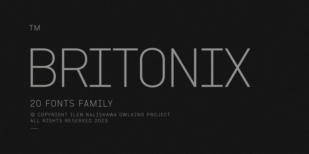 Britonix font