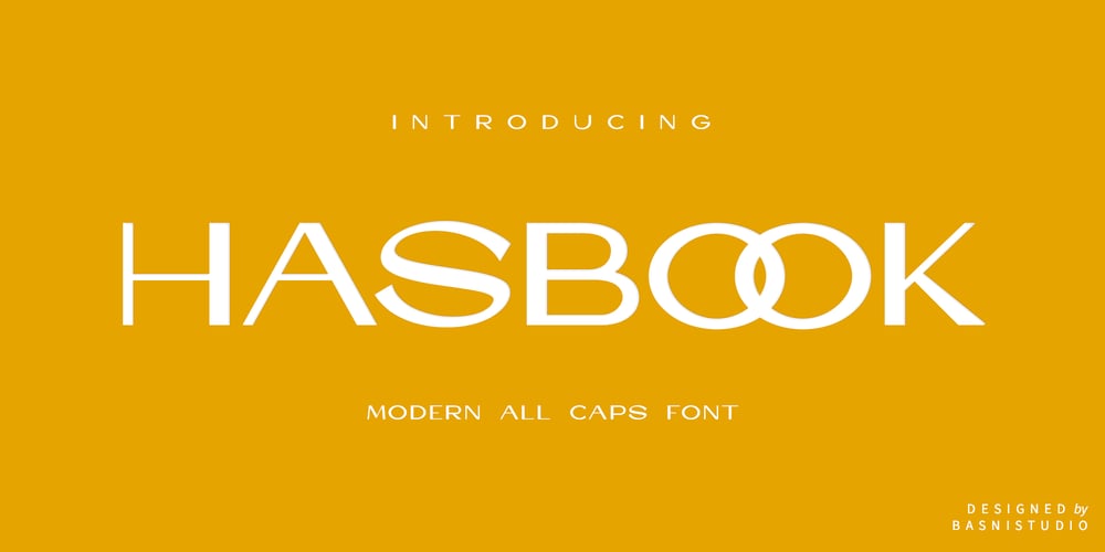 Hasbook All Caps font