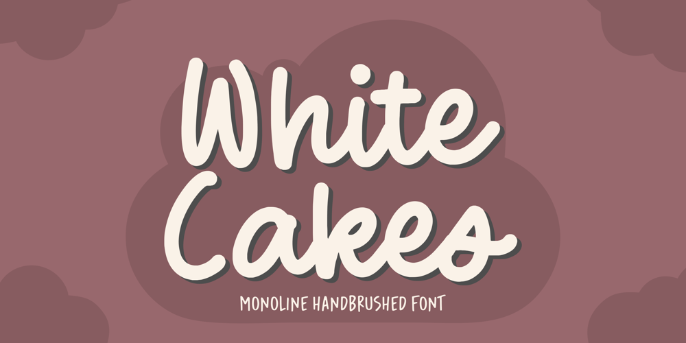 White Cakes font