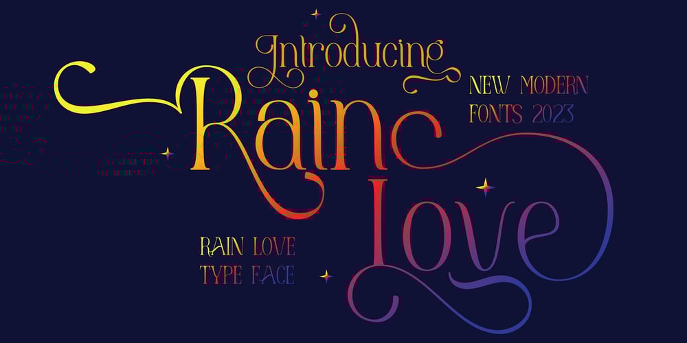 Rain Love font
