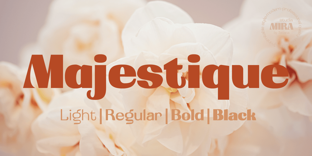 Majestique font