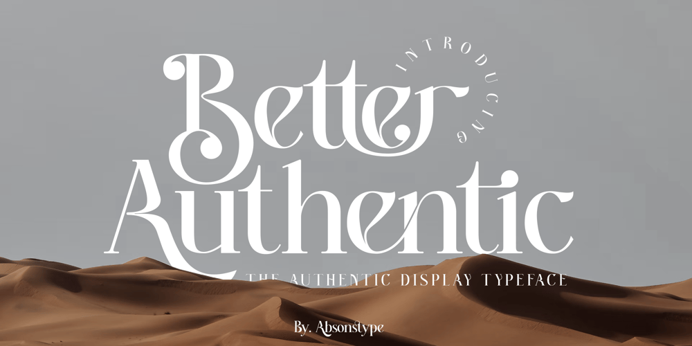Better Authentic font