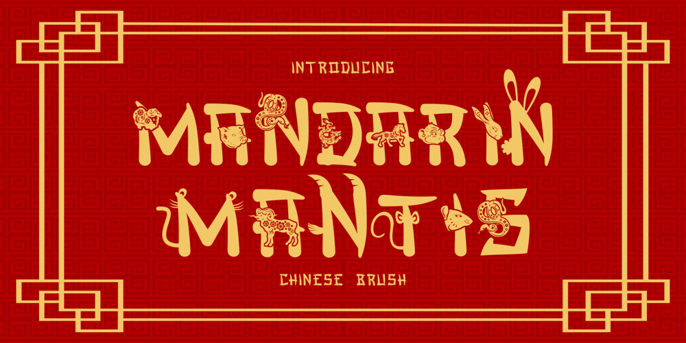 Mandarin Mantis font