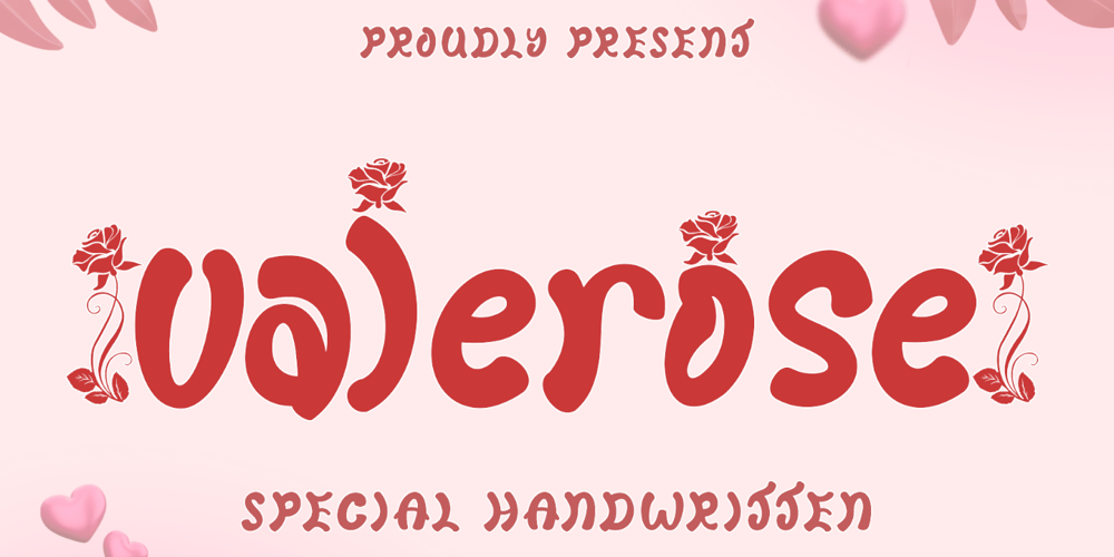 Valerose font