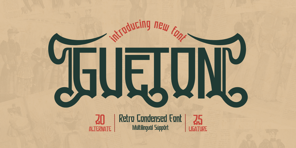 Gueton font