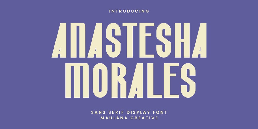 MC Anastesha Morales font