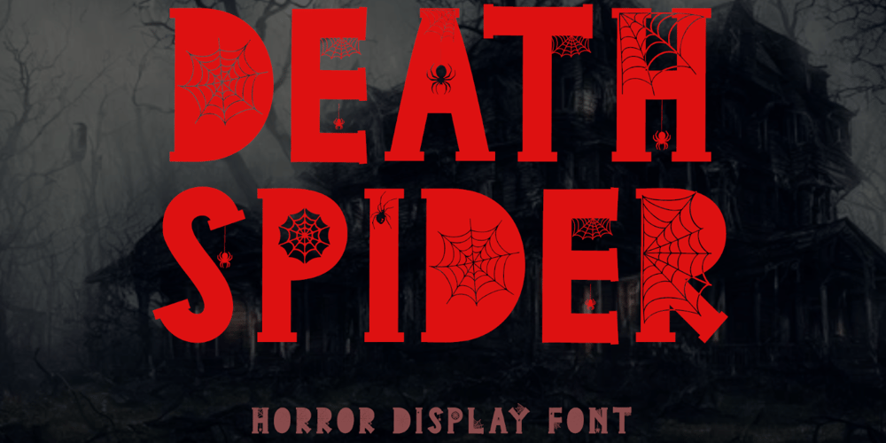 Death Spider font