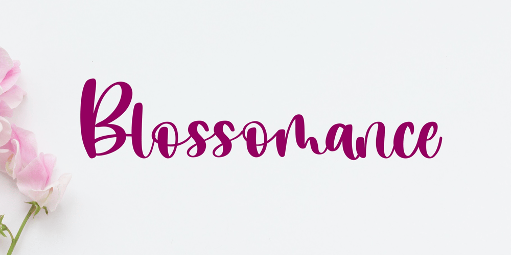 Blossomance font