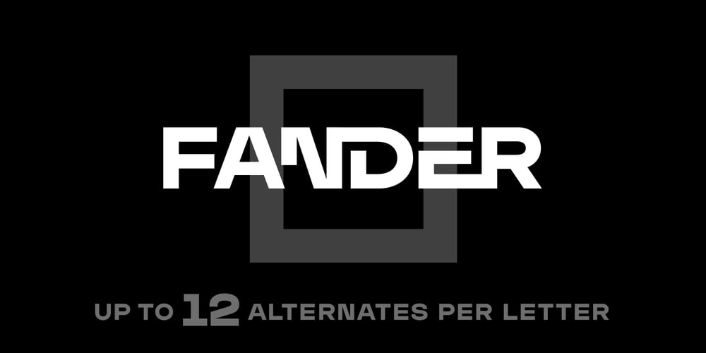 Fander font