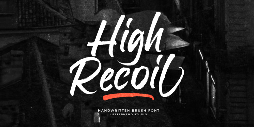 High Recoil font