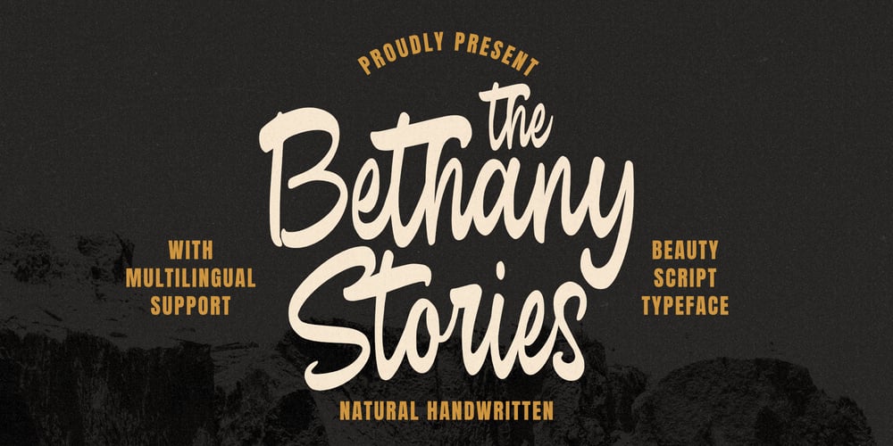 The Bethany Stories font