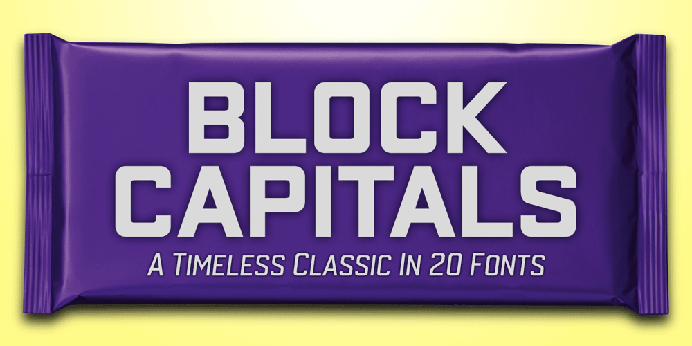 Block Capitals font