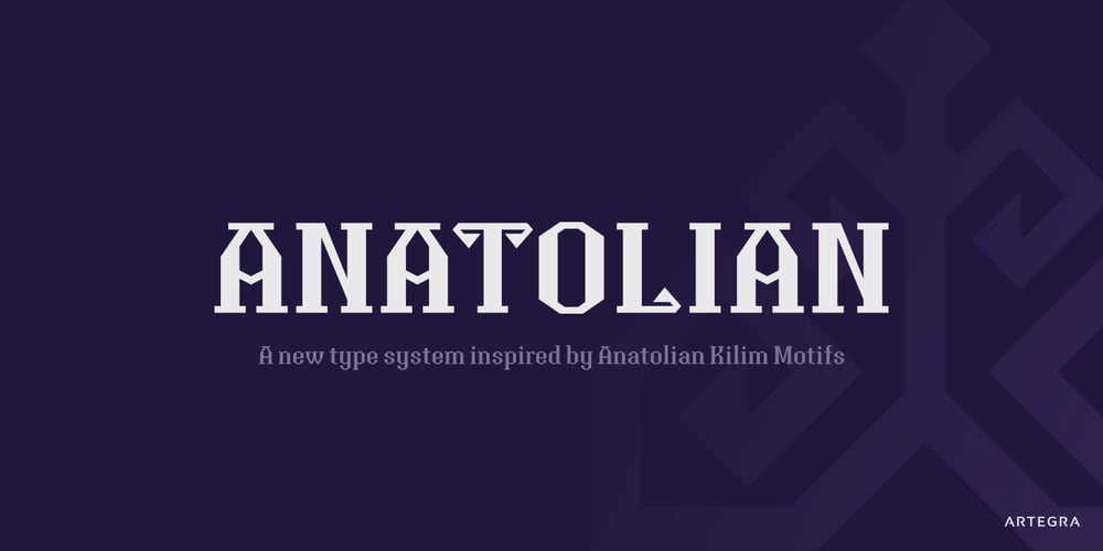 Anatolian font