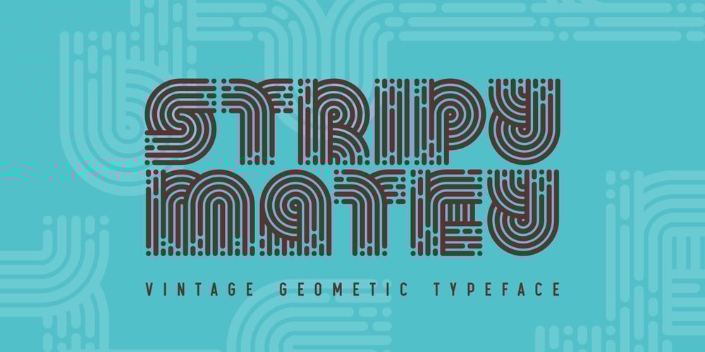 Stripy Matey font