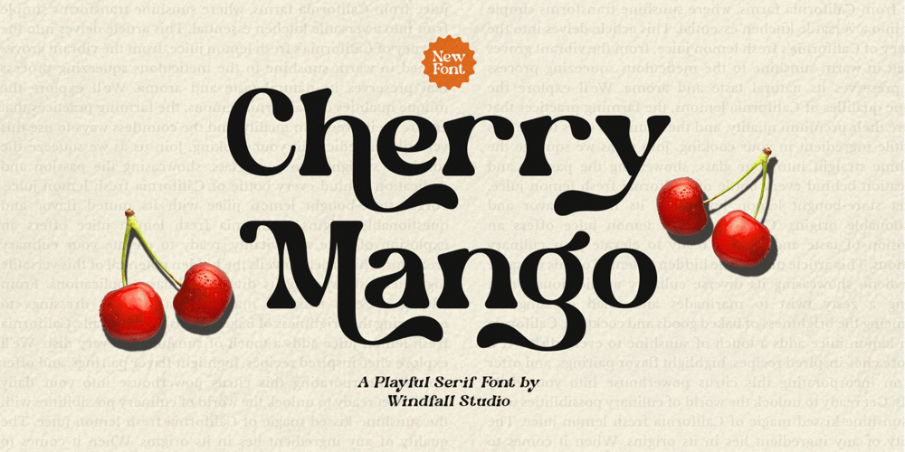 Cherry Mango font