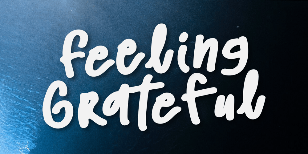 Feeling Grateful font