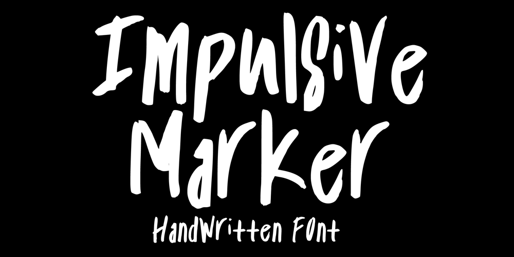 Impulsive Marker font