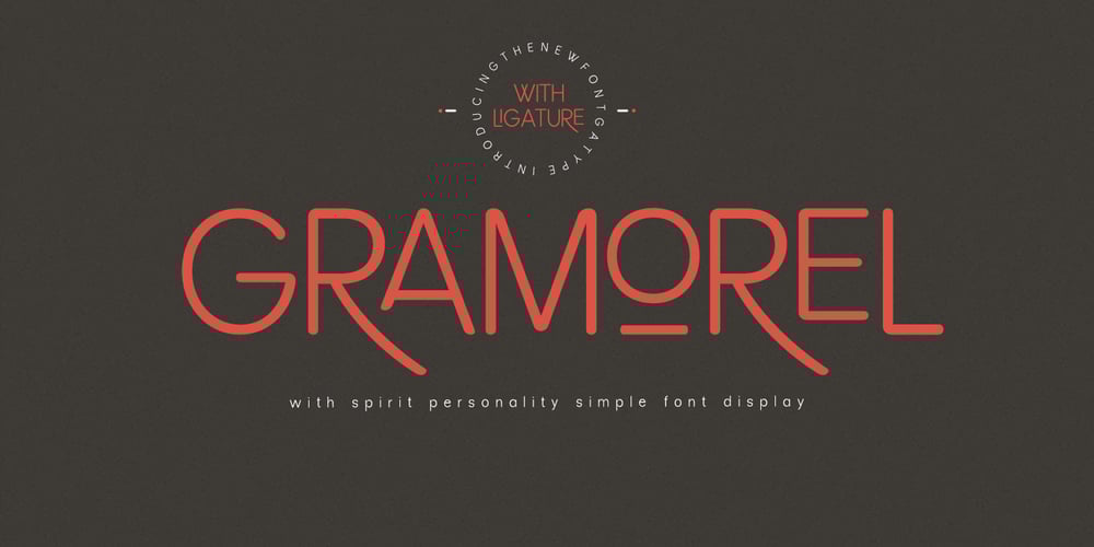 Gramorel font