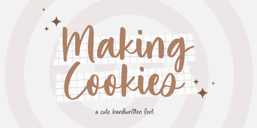Making Cookies font